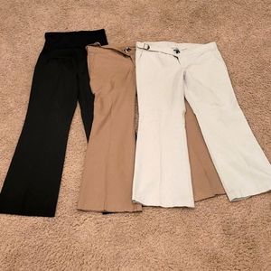 3 pair size 8 maternity pants Gap Liz Lange Nice!